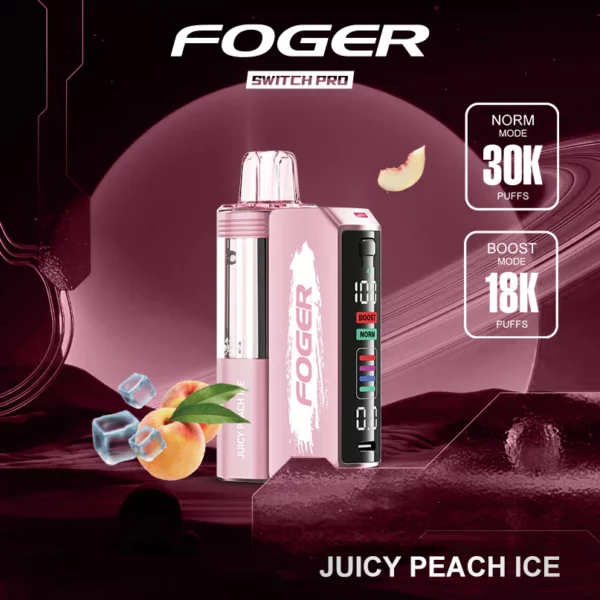 Juicy Peach Ice Foger Switch Pro Kit 30K Puffs