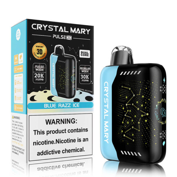 crystal mary blue razz ice