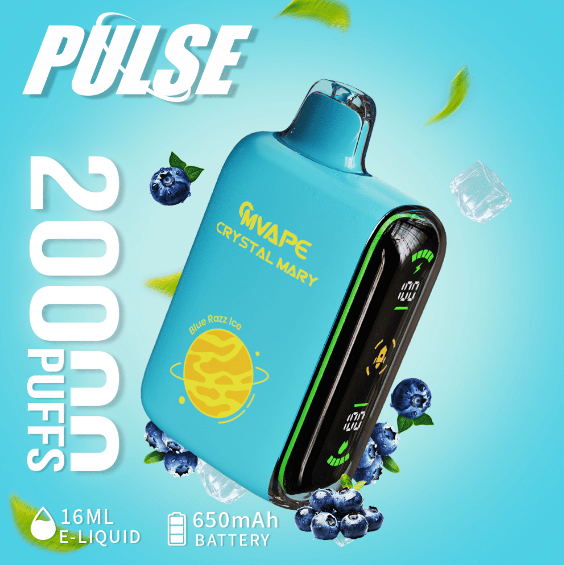 CRYSTAL MARY PULSE BLUE RAZZ ICE