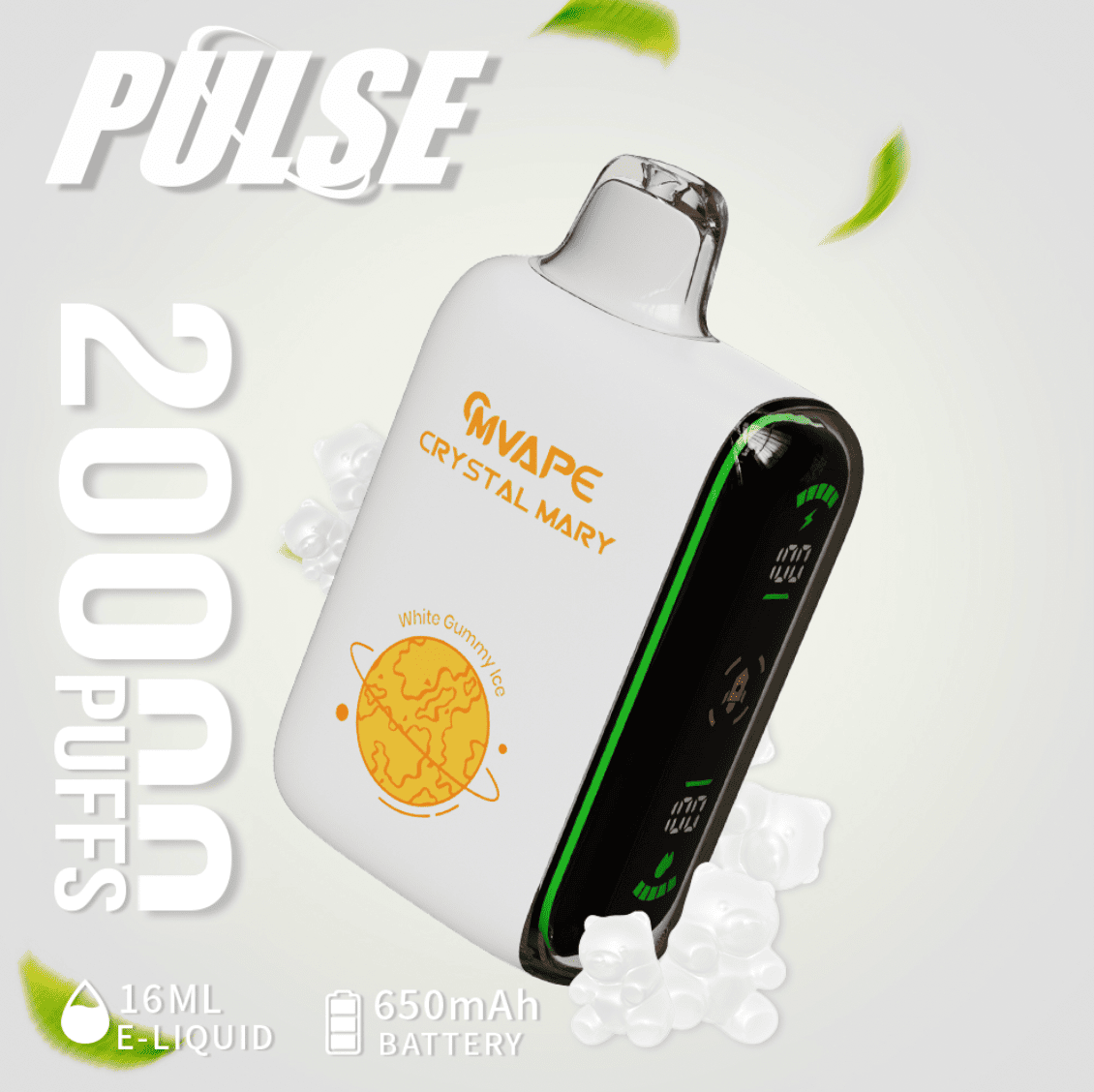 CRYSTAL MARY PULSE WHITE GUMMY ICE